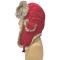 Winter Fur Natural / Red Genuine Rabbit Fur Hat W05H01RD.